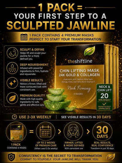 TheShiftLine Lifting Mask  – Instant Glow – 4 Pack