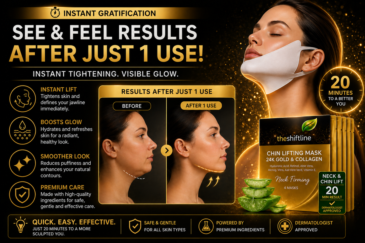 TheShiftLine Lifting Mask  – Instant Glow – 4 Pack